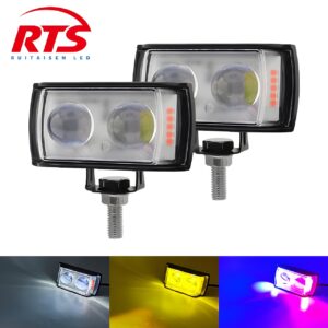 Dual Lens LED Bike Light 4 color dolphin projector spot light for bike cars and jeeps